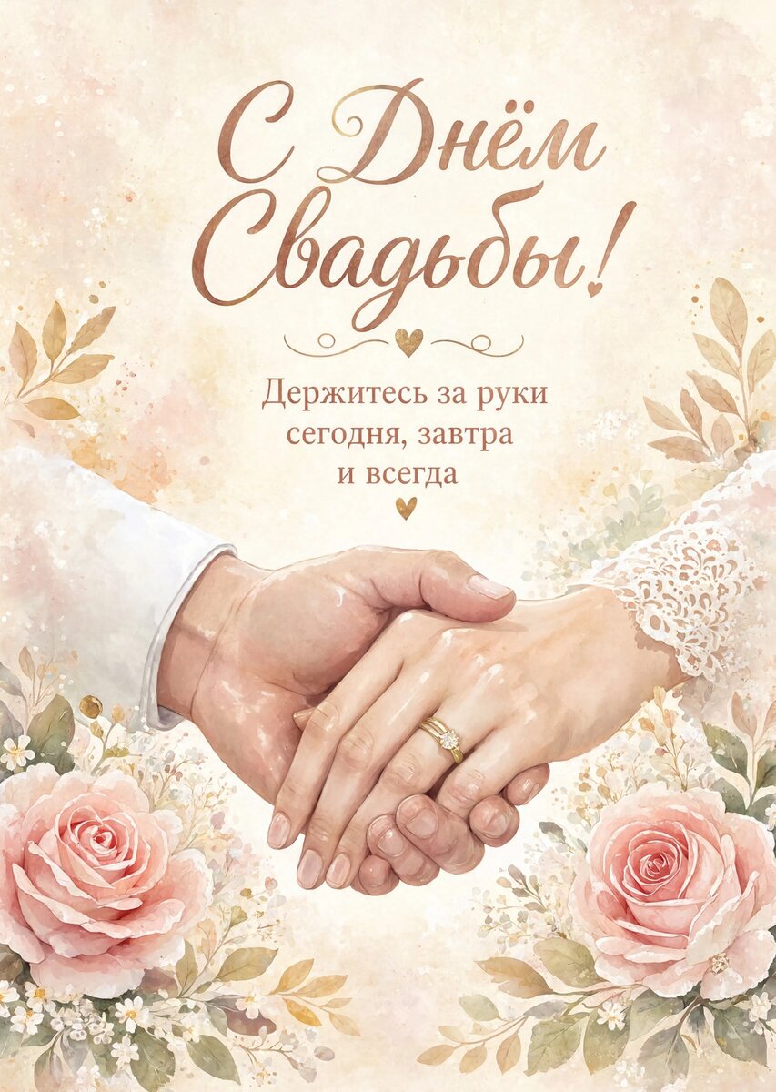 Открытка "С днём свадьбы" #58