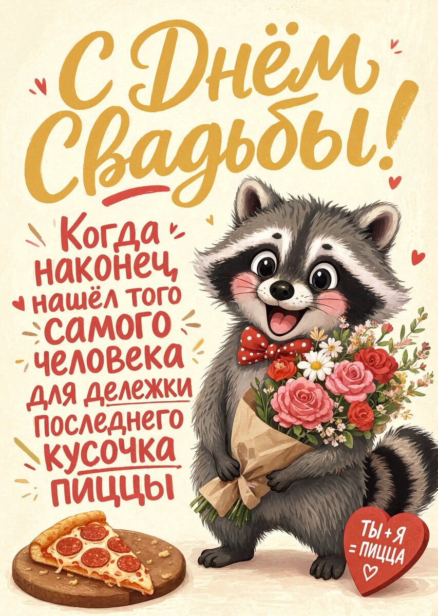 Открытка "С днём свадьбы" #59