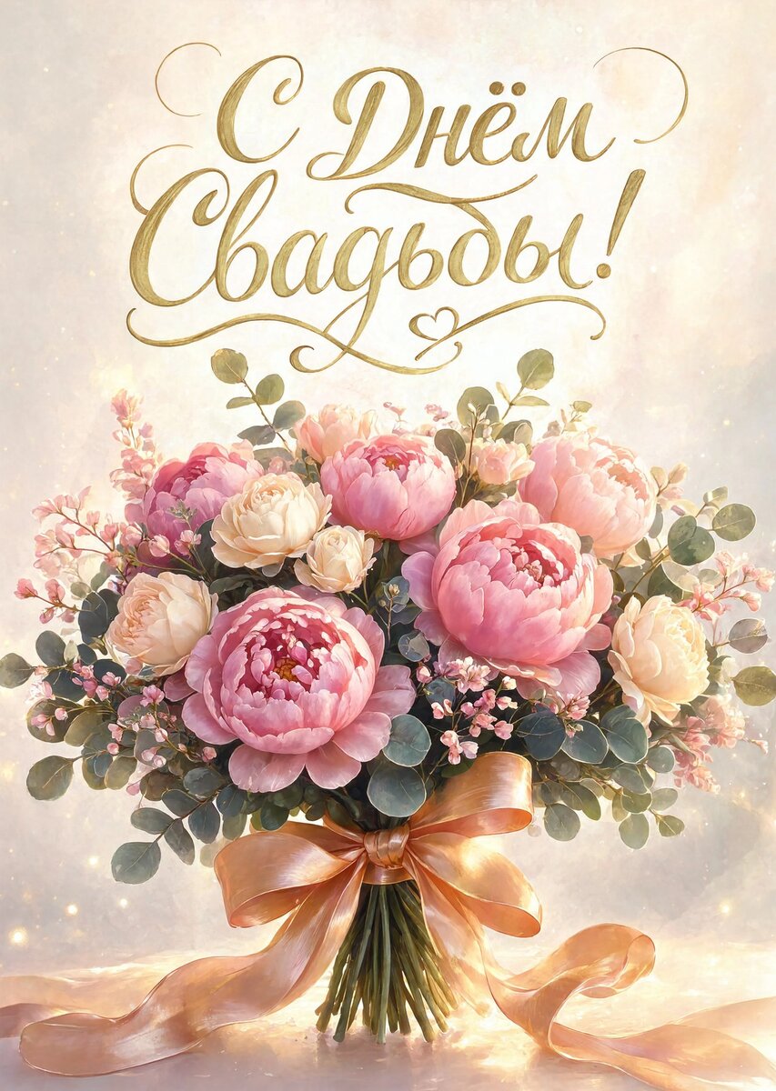 Открытка "С днём свадьбы" #69