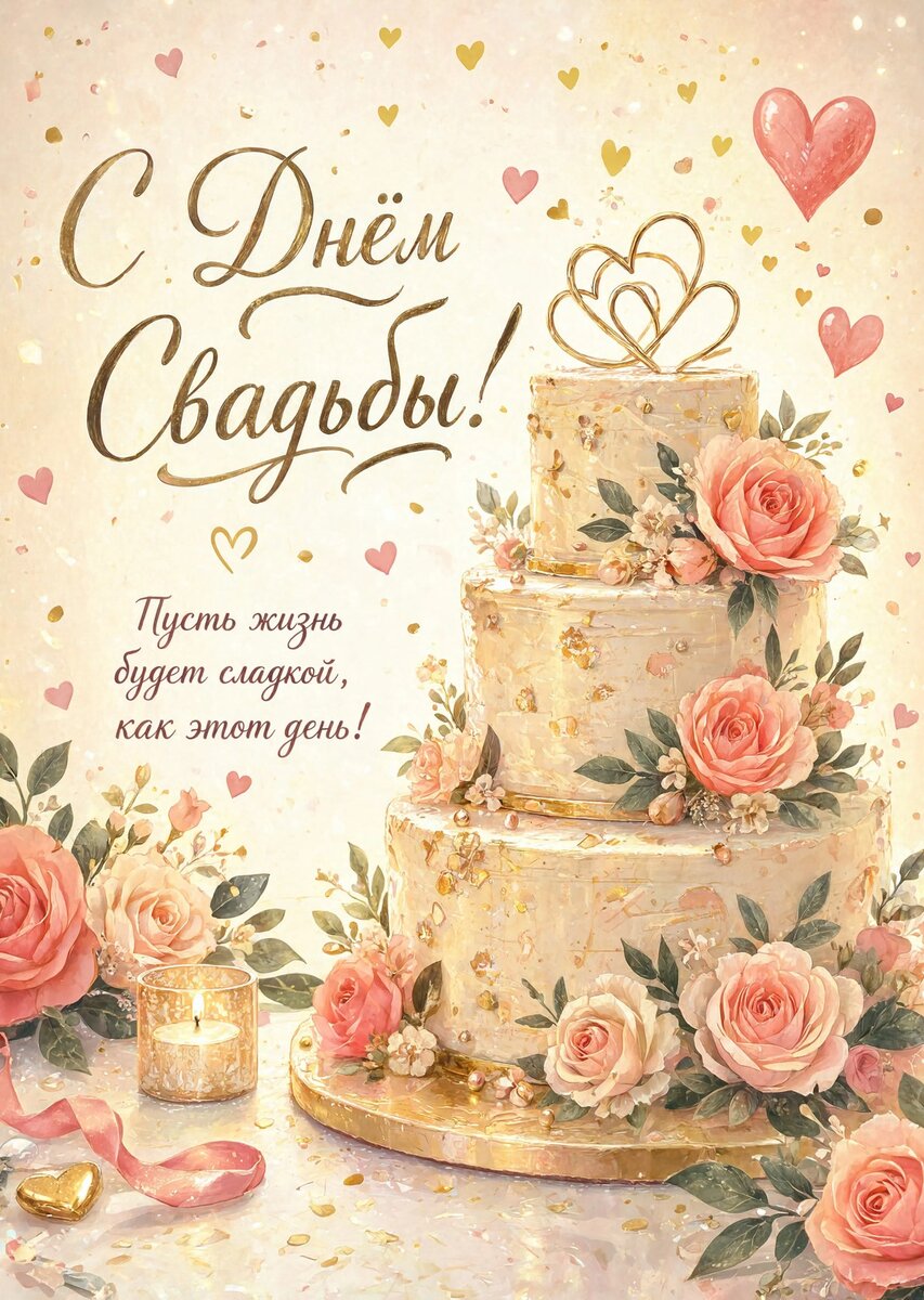 Открытка "С днём свадьбы" #85