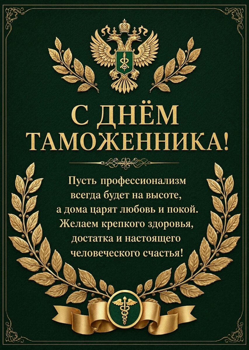 открытка с Днем Таможенника-10