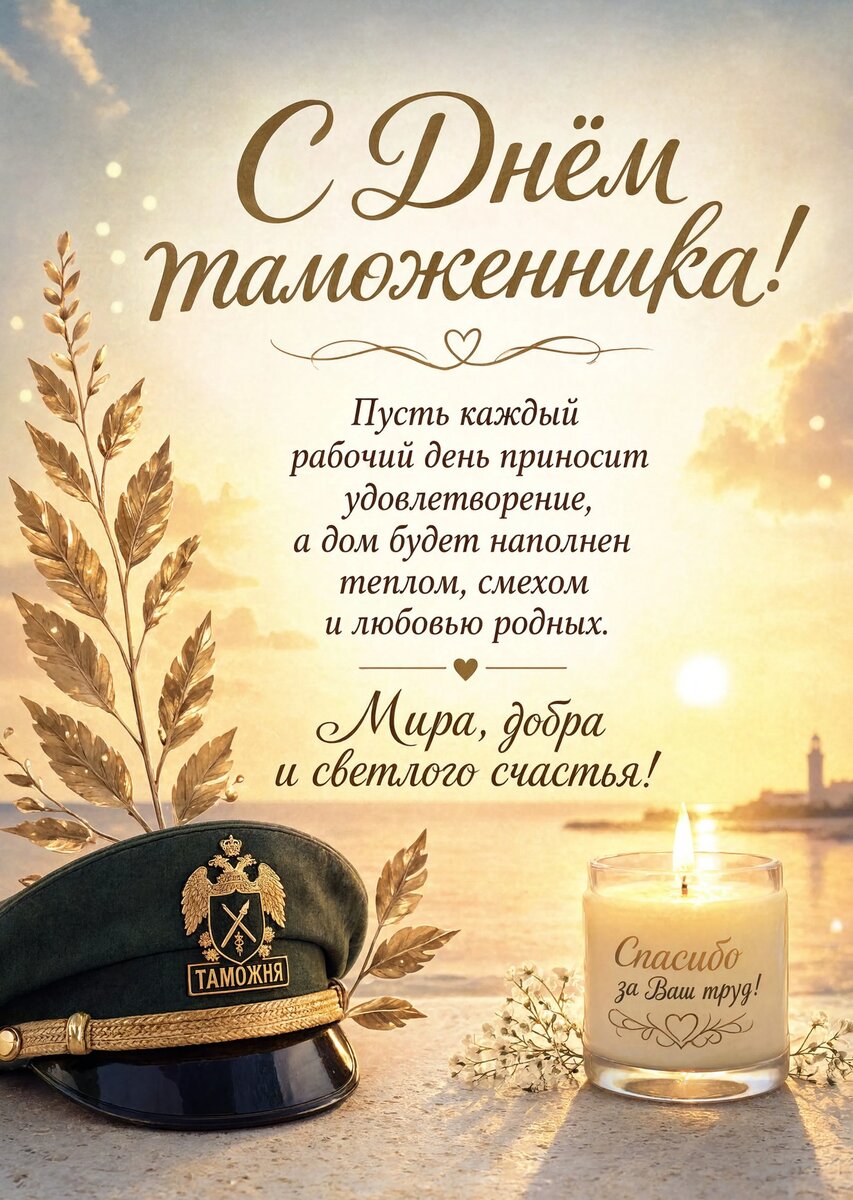открытка с Днем Таможенника-13