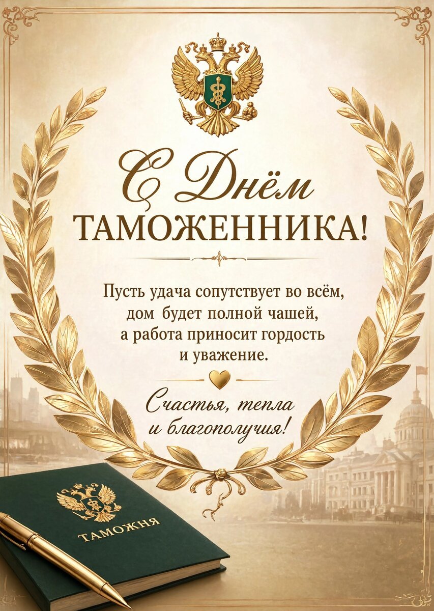 открытка с Днем Таможенника-17