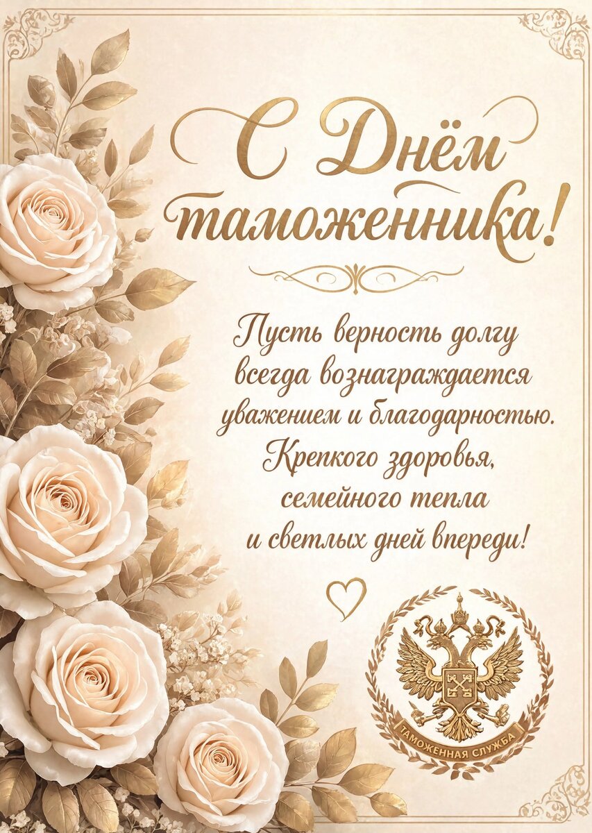открытка с Днем Таможенника-6