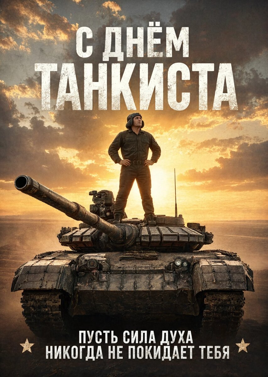 Открытка С днем танкиста #15