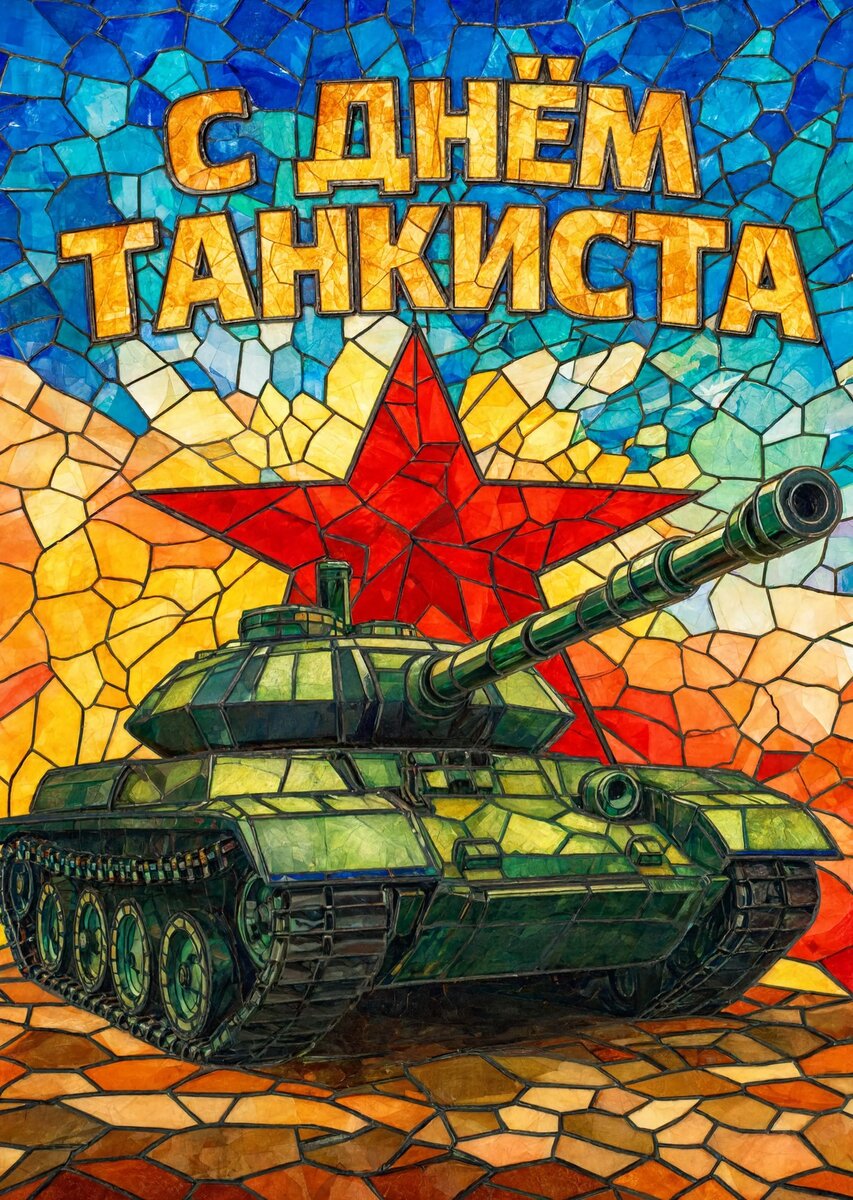 Открытка С днем танкиста #20