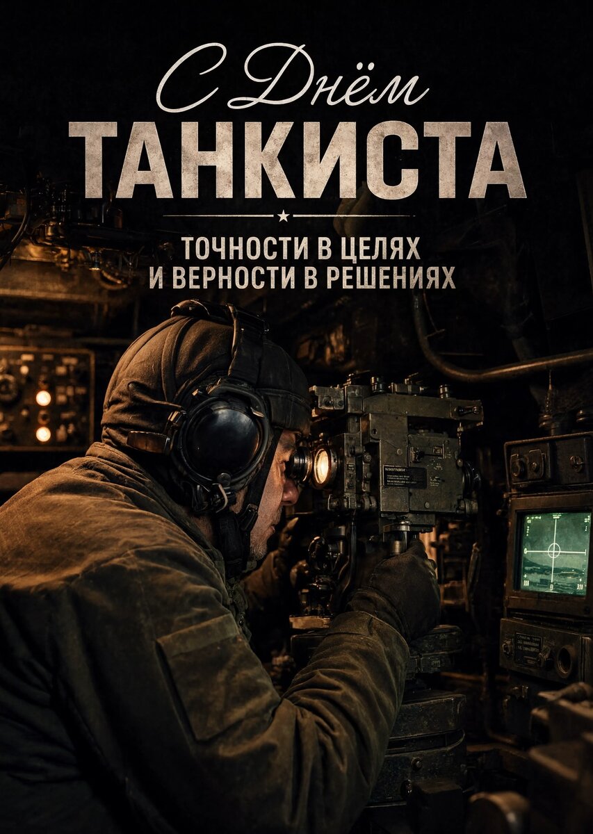 Открытка С днем танкиста #22