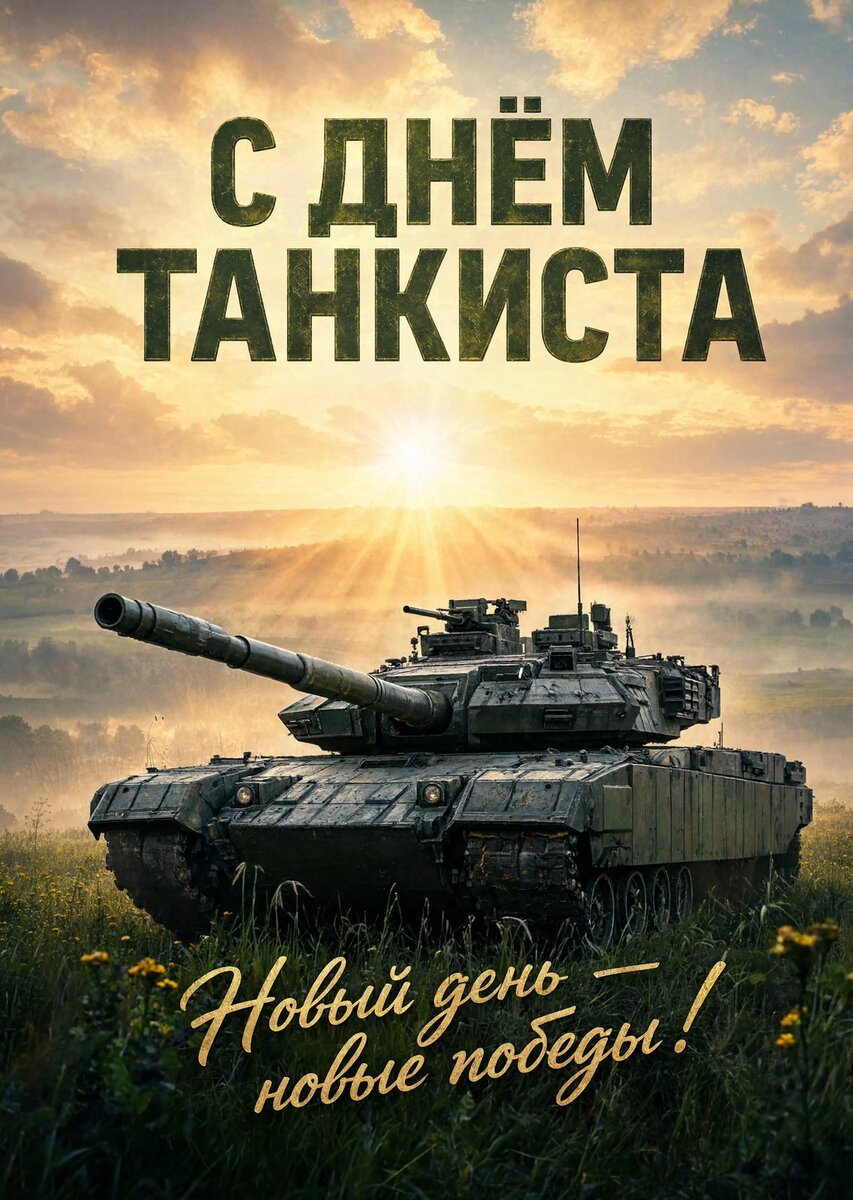 Открытка С днем танкиста #24