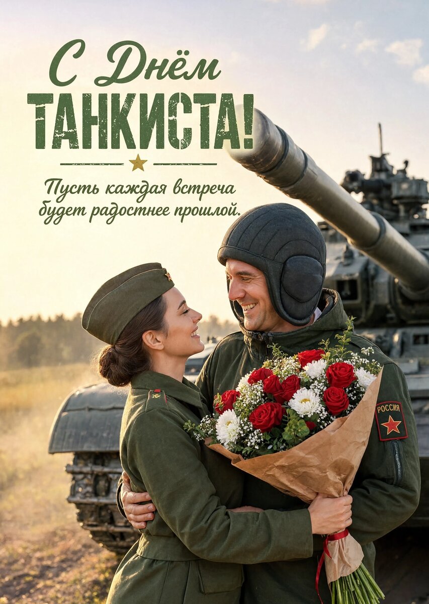 Открытка С днем танкиста #25