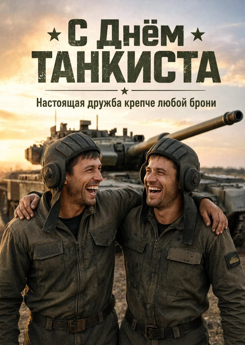 Открытка С днем танкиста #28