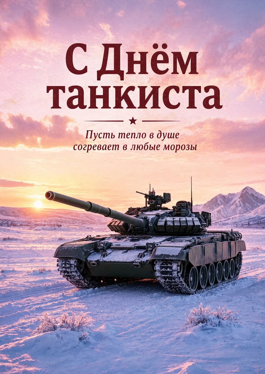 Открытка С днем танкиста #29