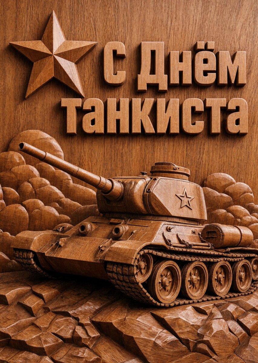 Открытка С днем танкиста #30