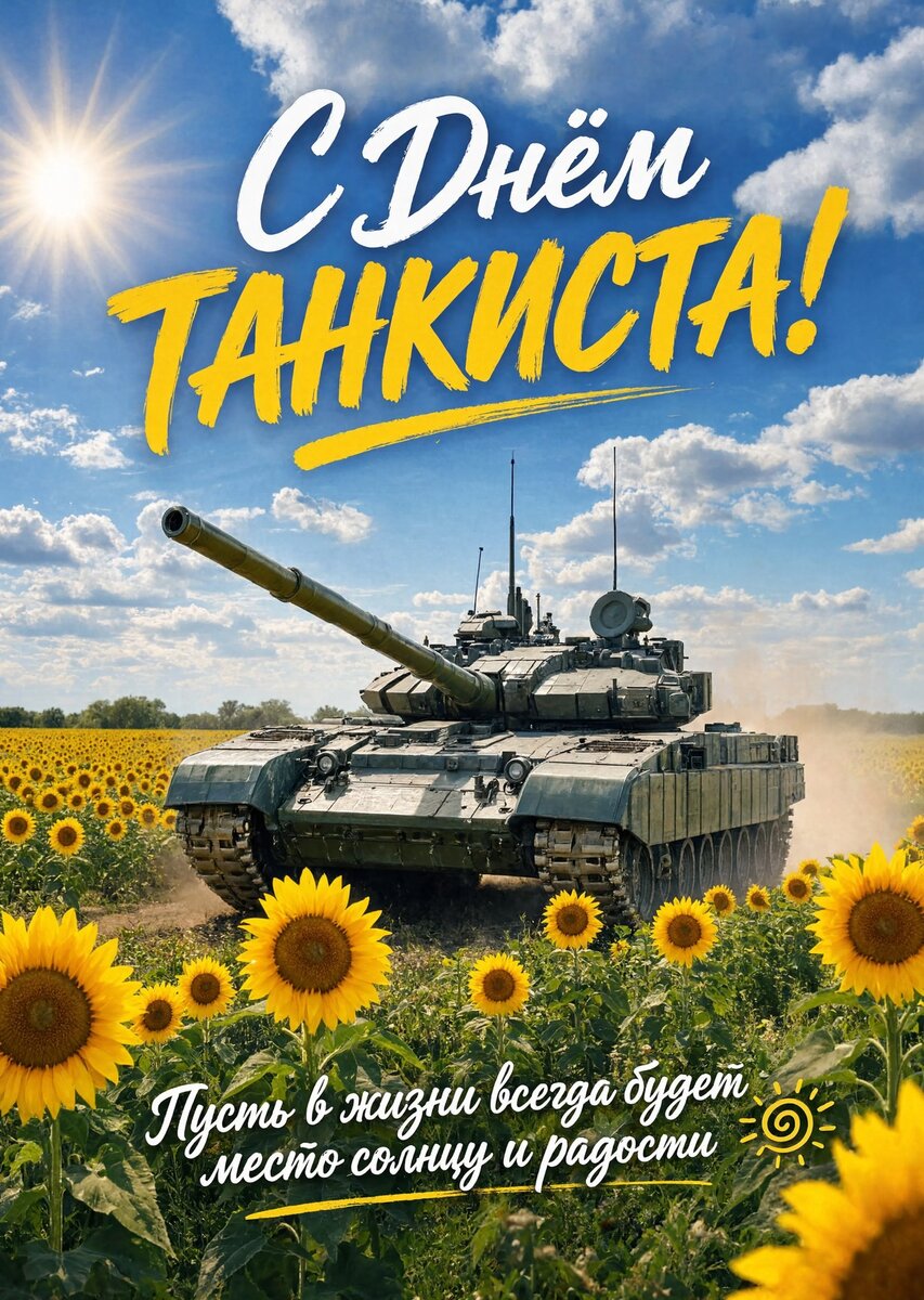 Открытка С днем танкиста #31