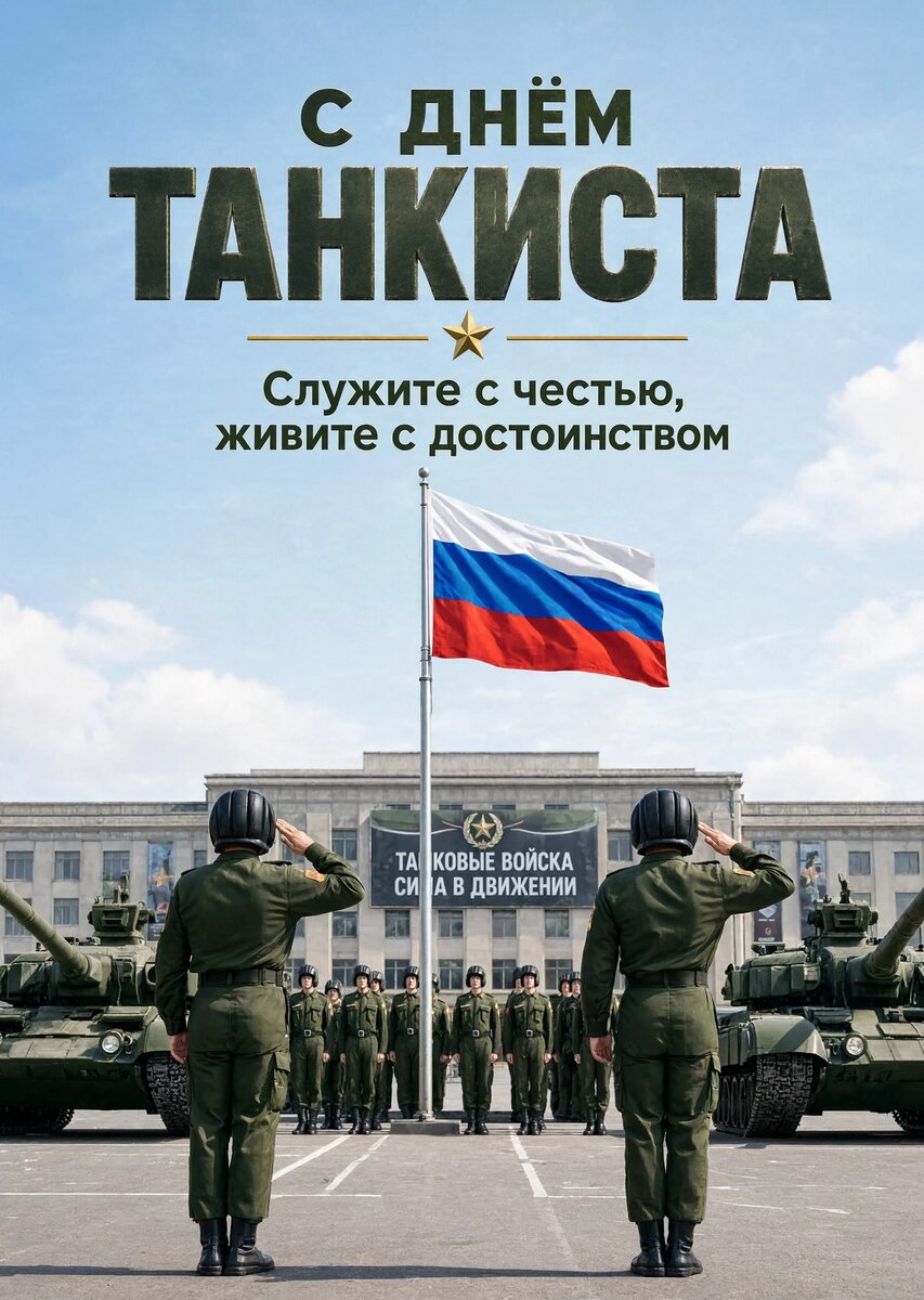 Открытка С днем танкиста #32