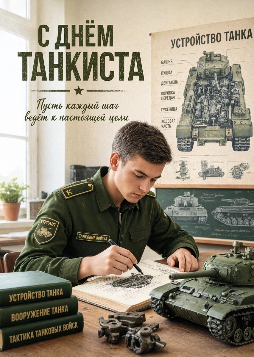 Открытка С днем танкиста #35