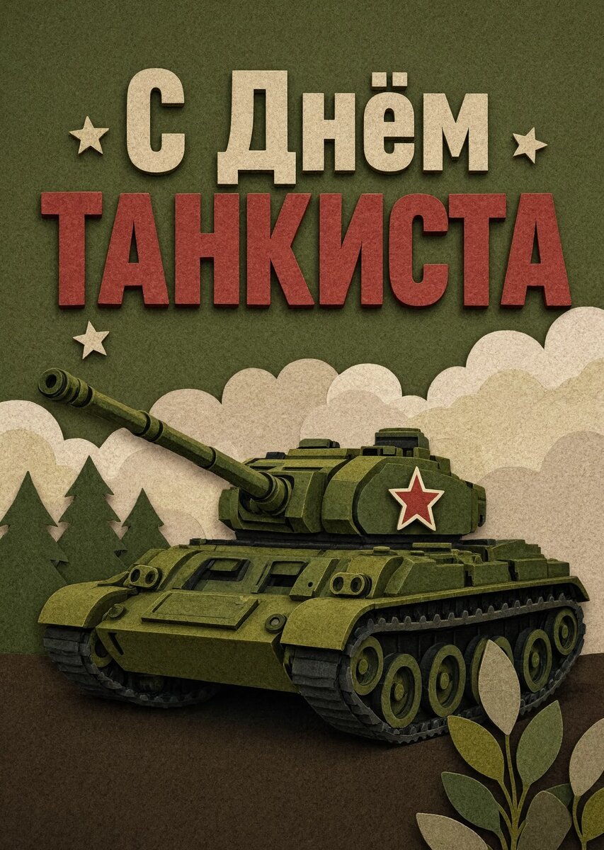 Открытка С днем танкиста #37