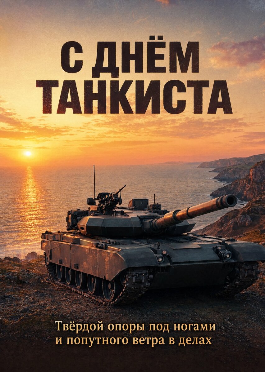 Открытка С днем танкиста #38