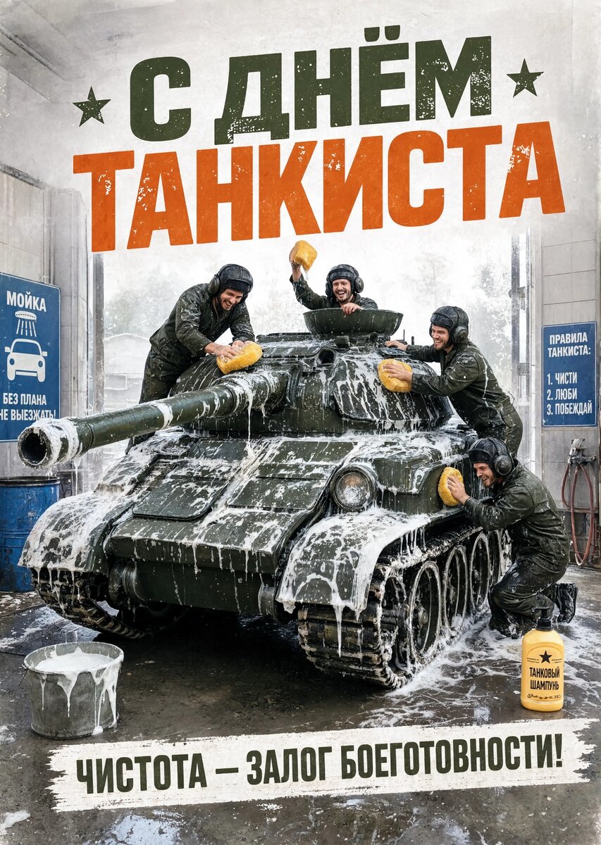 Открытка С днем танкиста #39