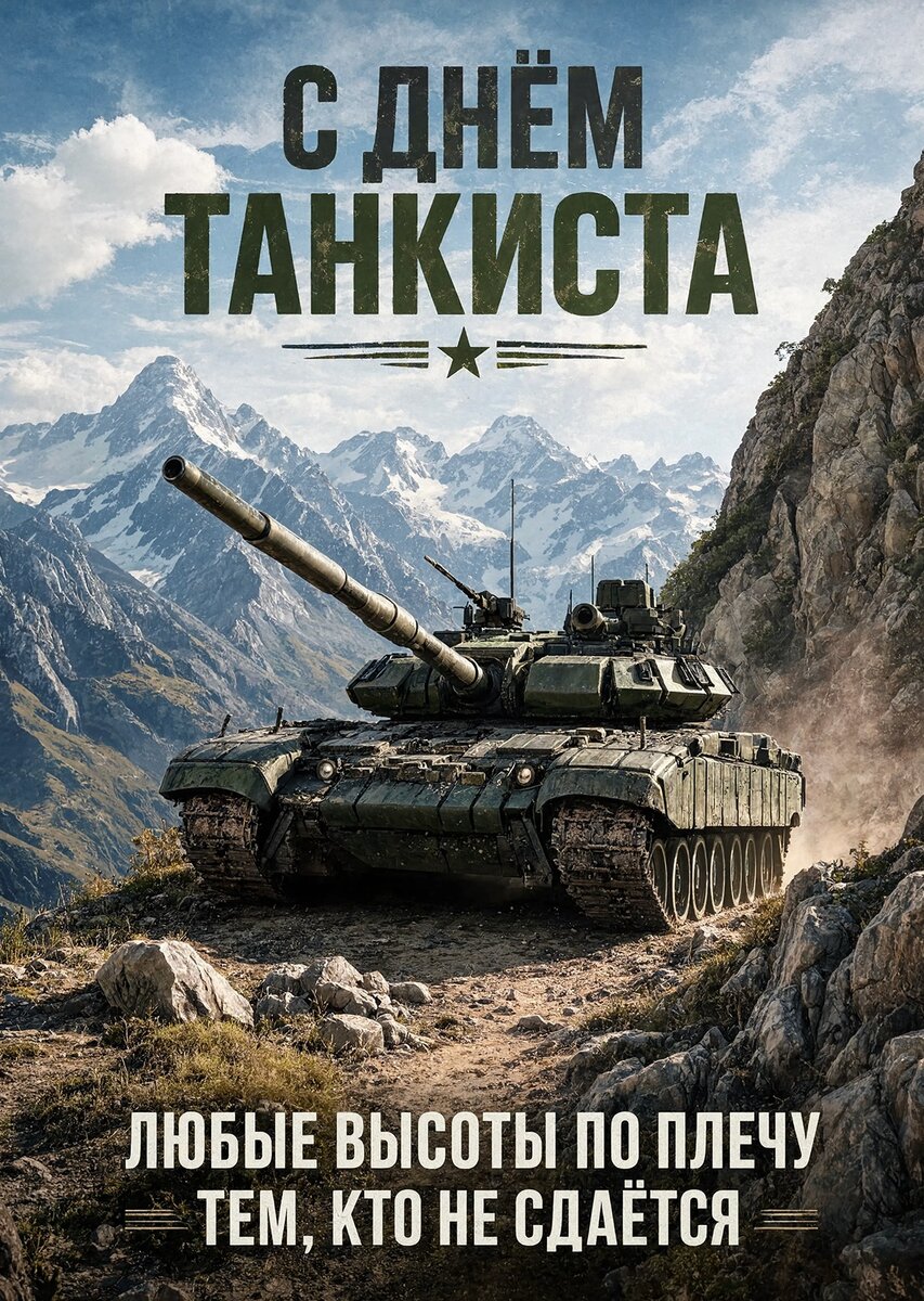 Открытка С днем танкиста #4