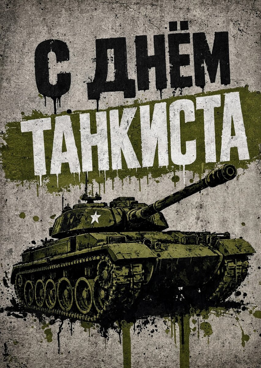 Открытка С днем танкиста #40