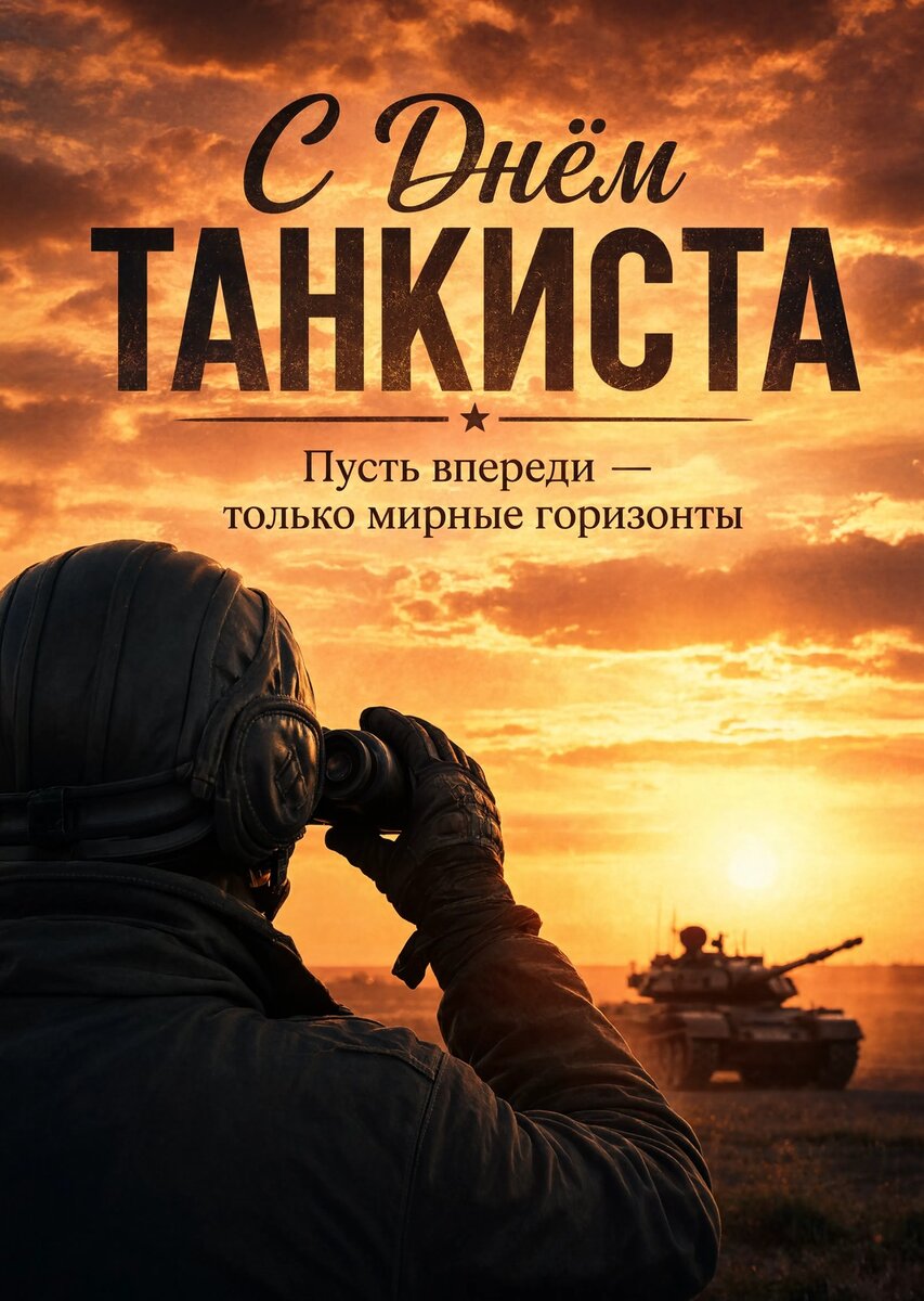 Открытка С днем танкиста #45