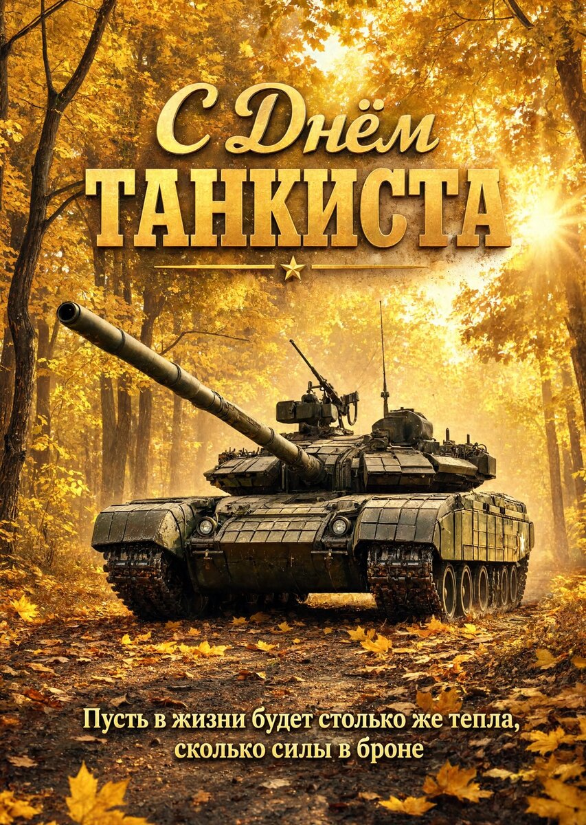 Открытка С днем танкиста #47