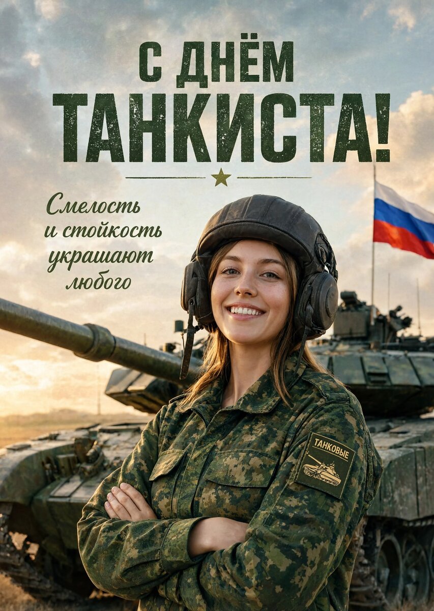 Открытка С днем танкиста #48