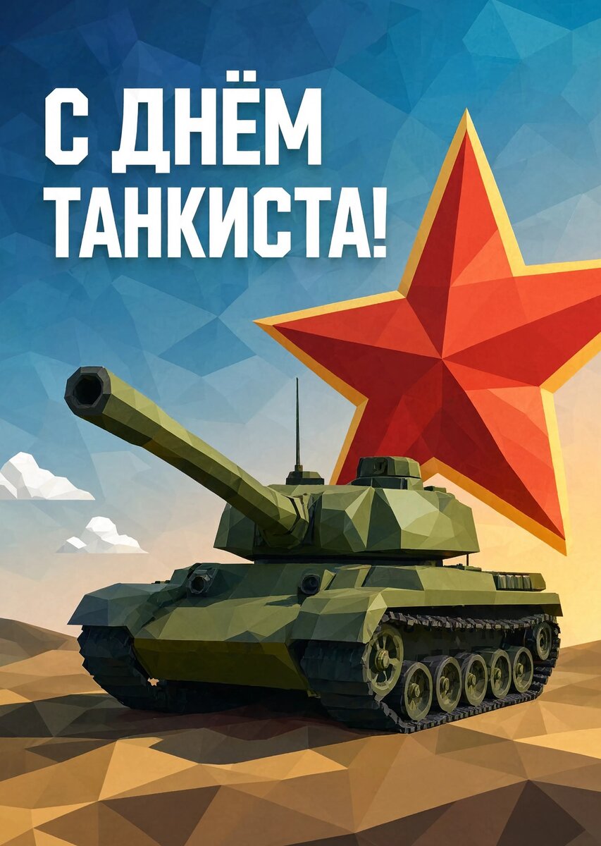 Открытка С днем танкиста #50
