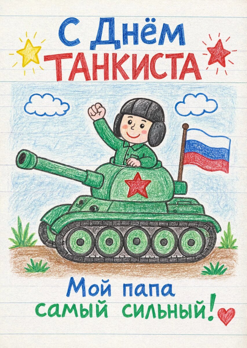 Открытка С днем танкиста #51