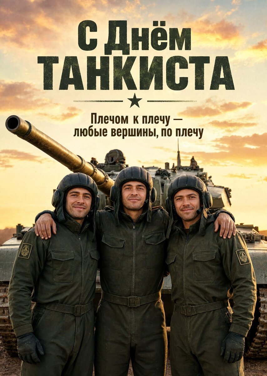 Открытка С днем танкиста #52