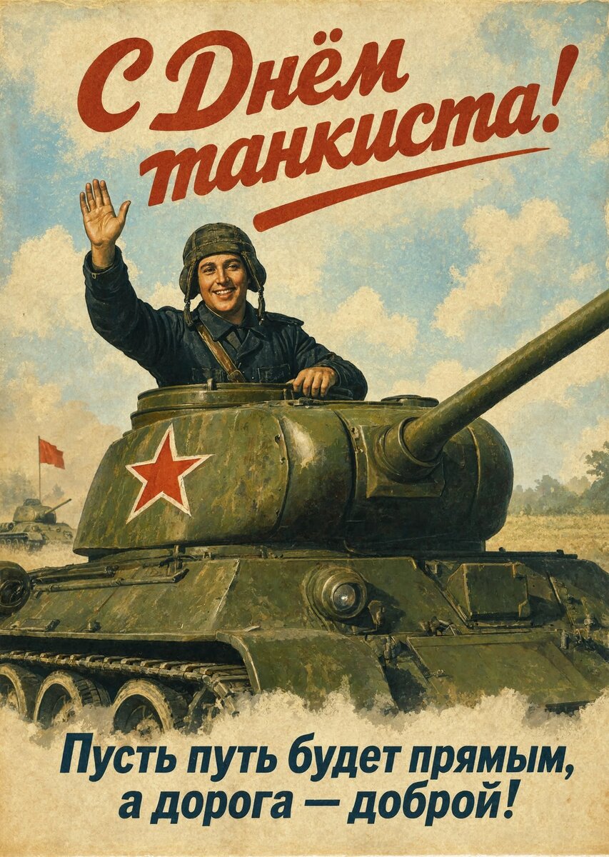 Открытка С днем танкиста #53
