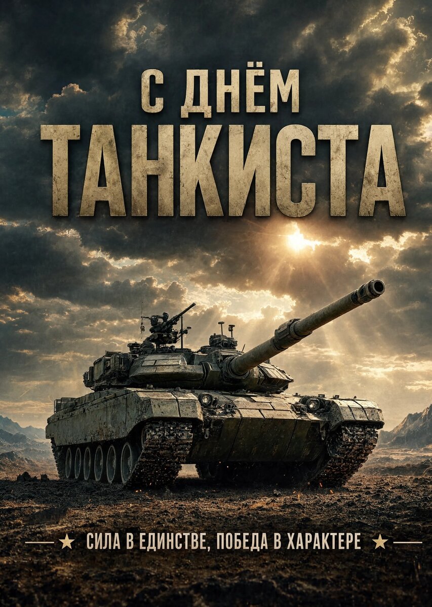 Открытка С днем танкиста #54