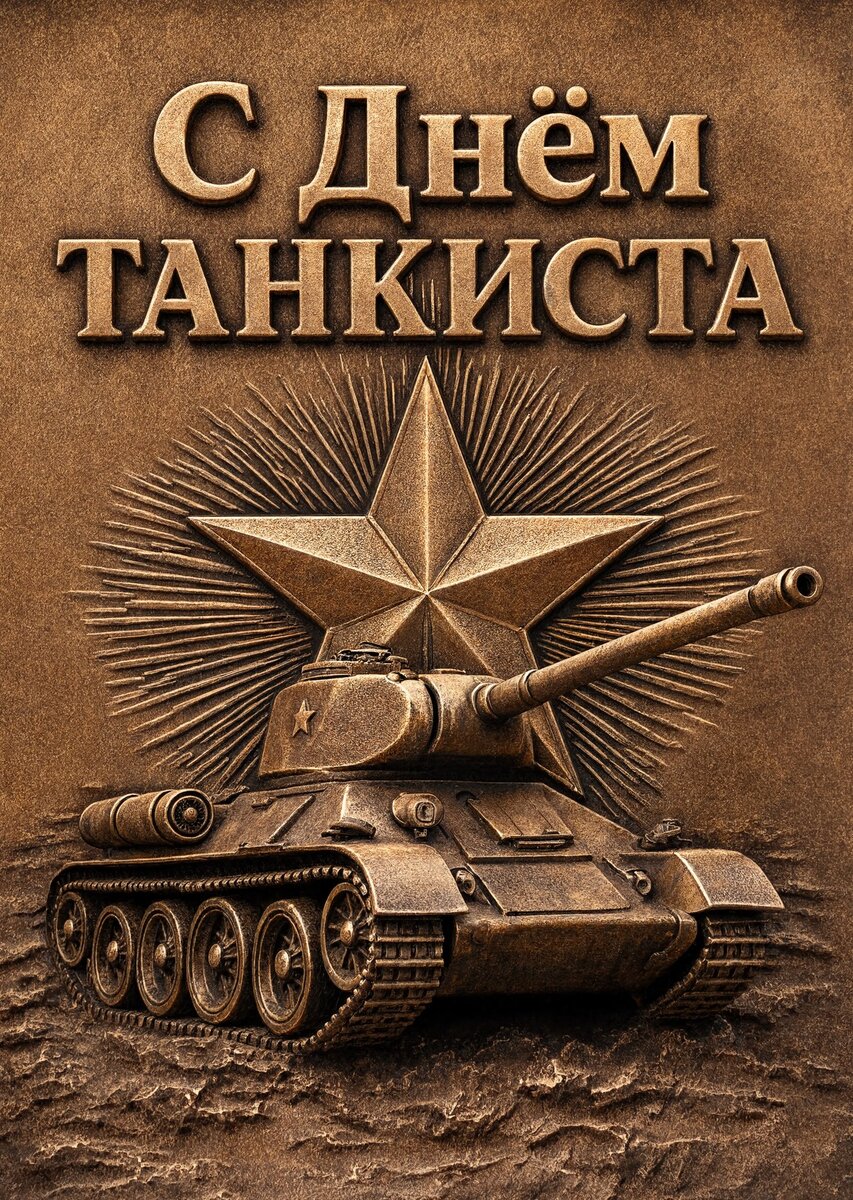 Открытка С днем танкиста #56