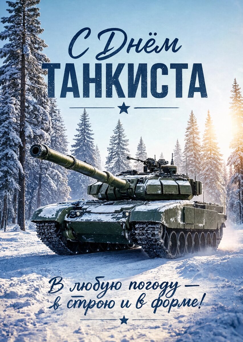 Открытка С днем танкиста #57