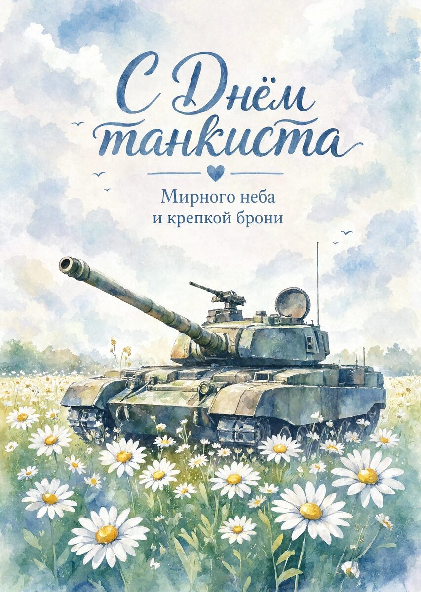 Открытка С днем танкиста #59