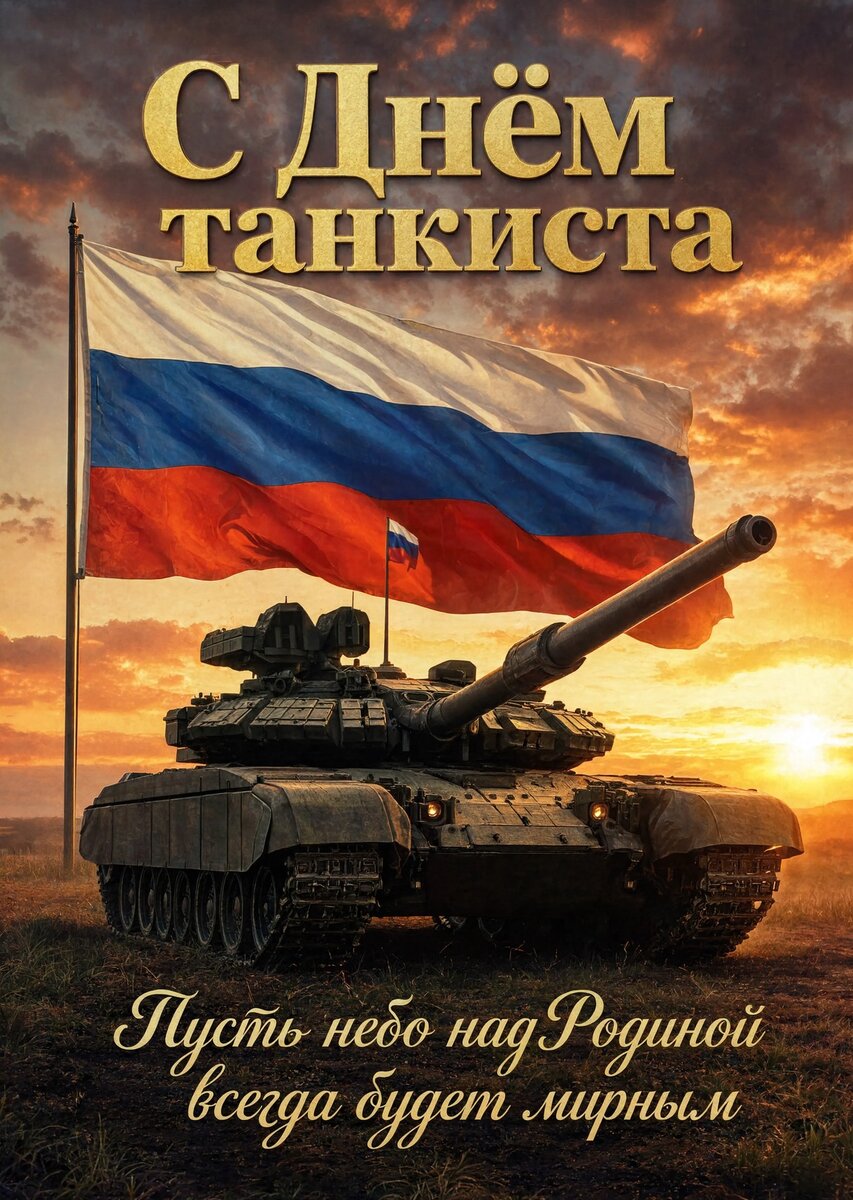 Открытка С днем танкиста #6