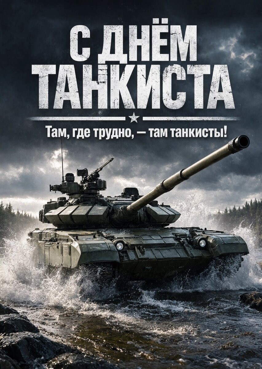 Открытка С днем танкиста #61