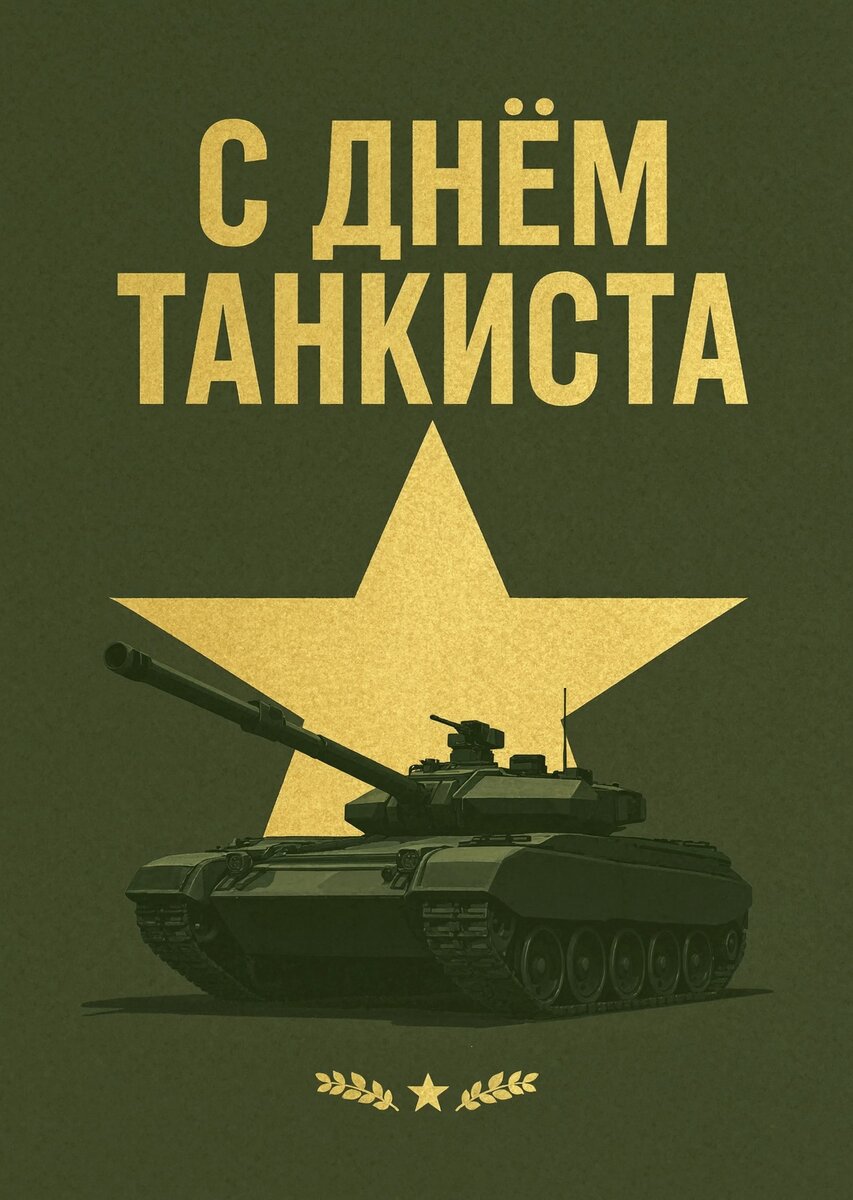 Открытка С днем танкиста #64