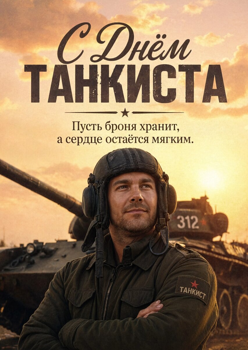 Открытка С днем танкиста #66