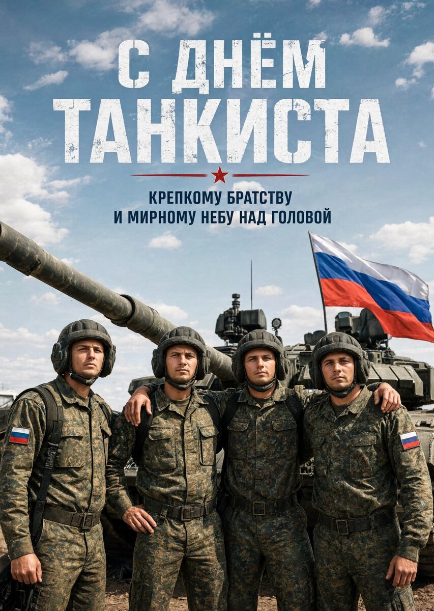 Открытка С днем танкиста #8