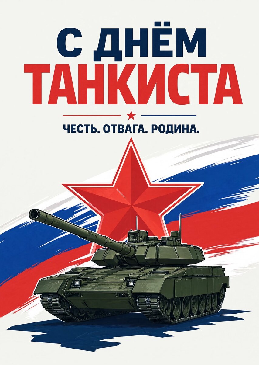 Открытка С днем танкиста #9