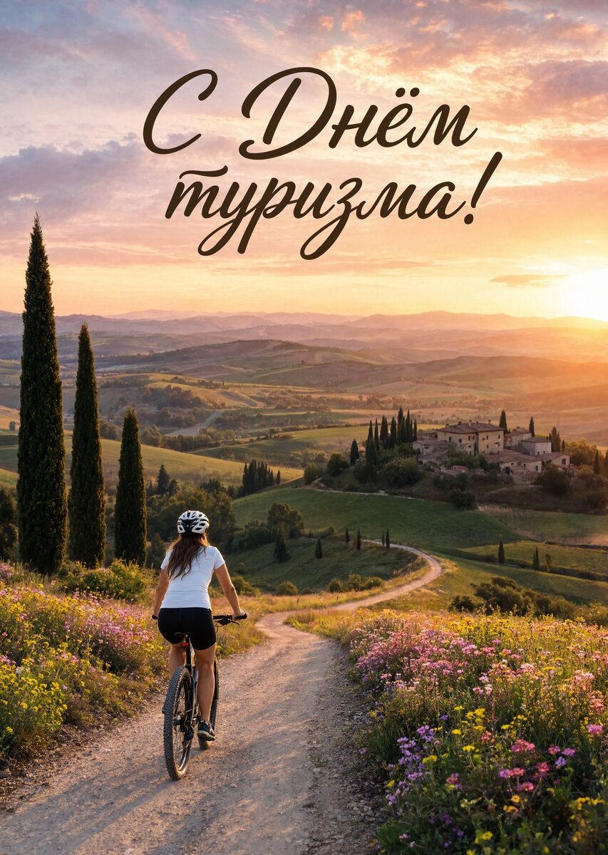 Открытка С днем туризма #34