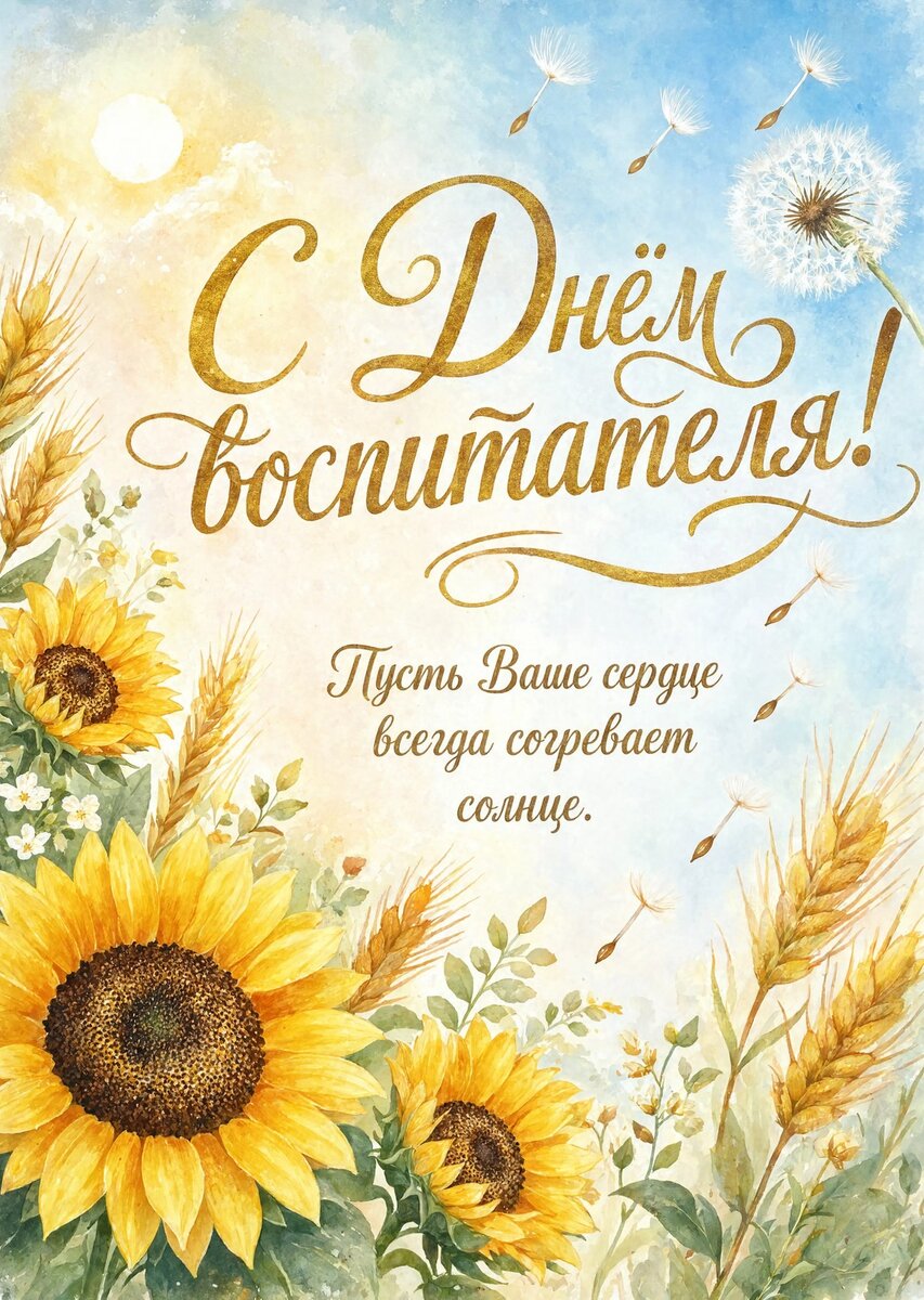 Открытка С Днем Воспитателя #103