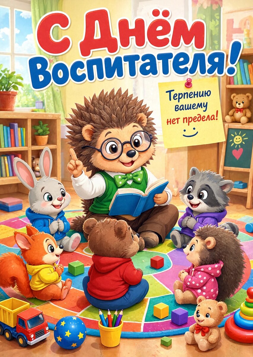 Открытка С Днем Воспитателя #110