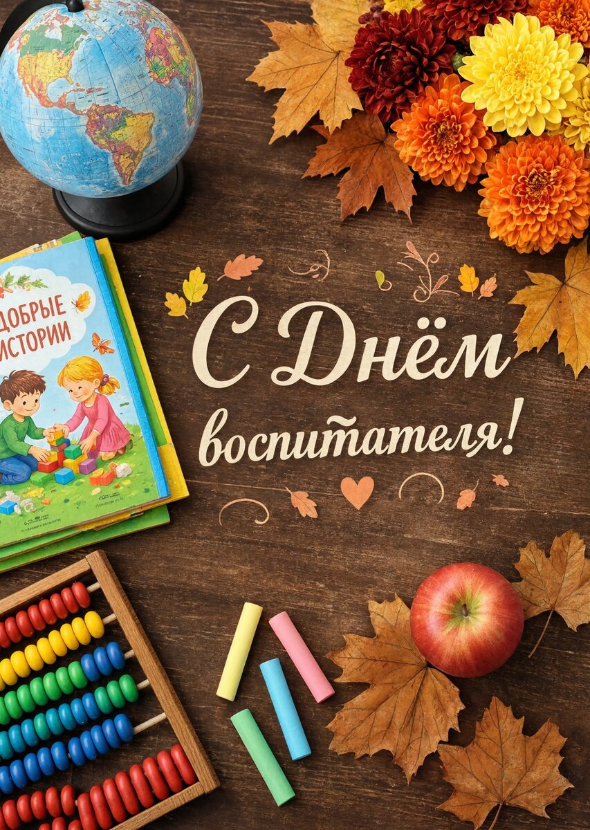 Открытка С Днем Воспитателя #111