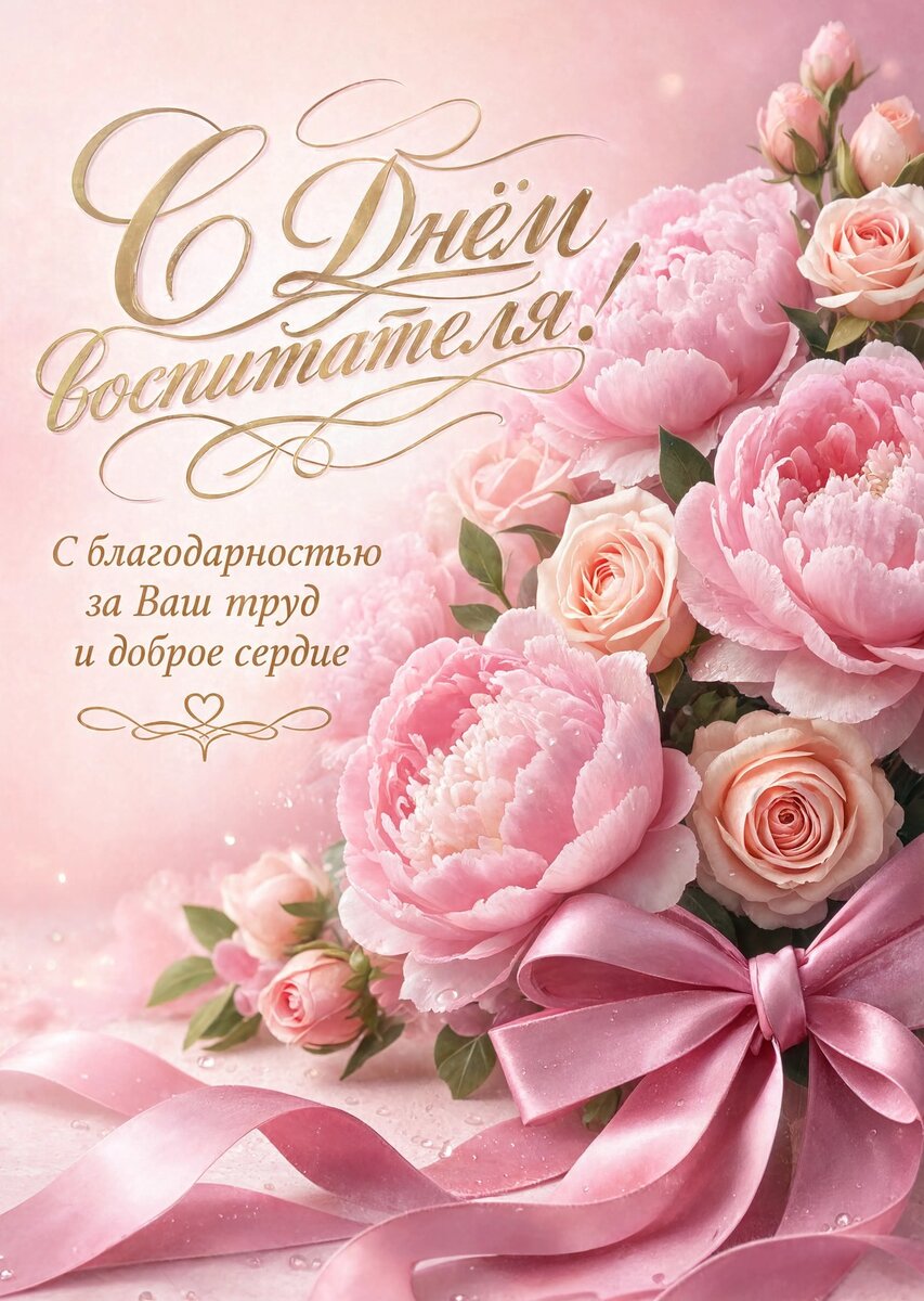 Открытка С Днем Воспитателя #112