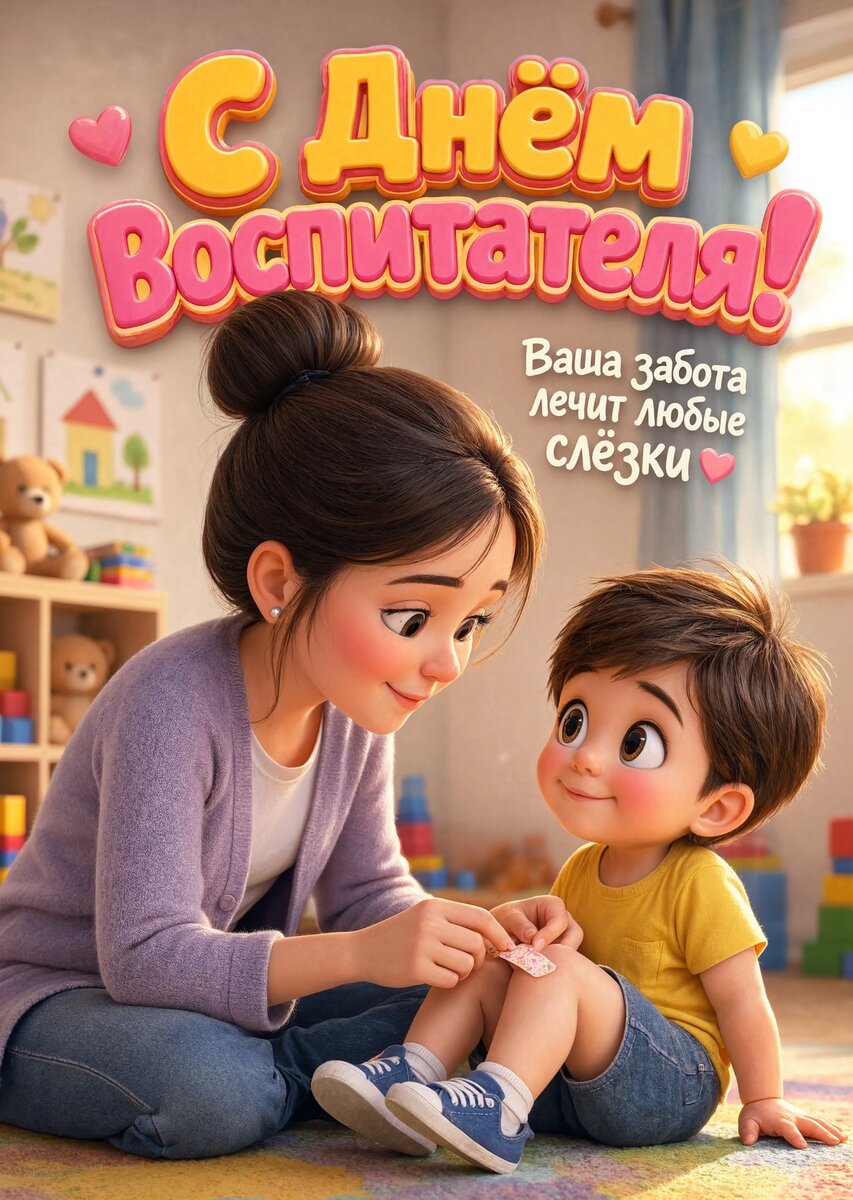 Открытка С Днем Воспитателя #28