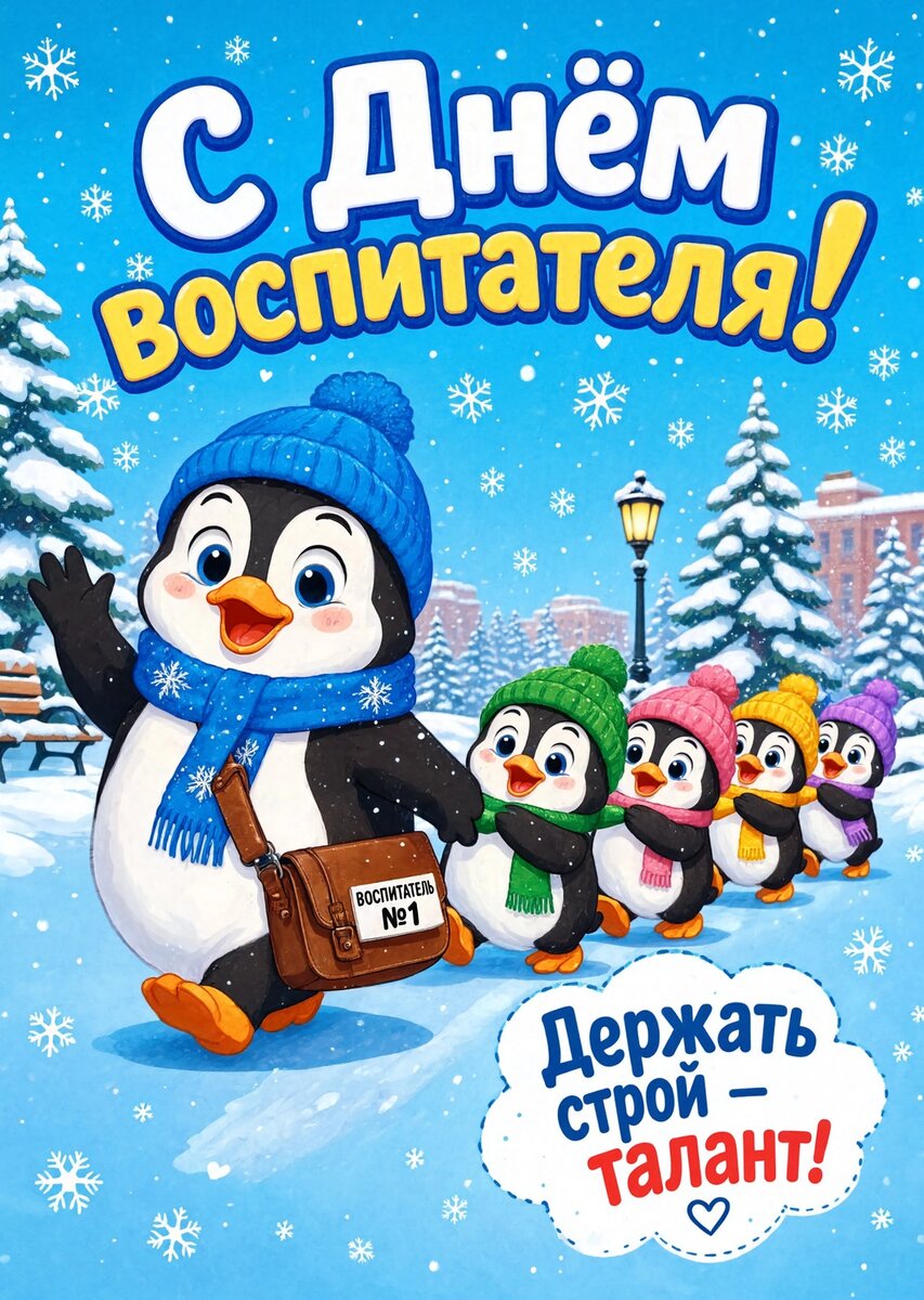 Открытка С Днем Воспитателя #39
