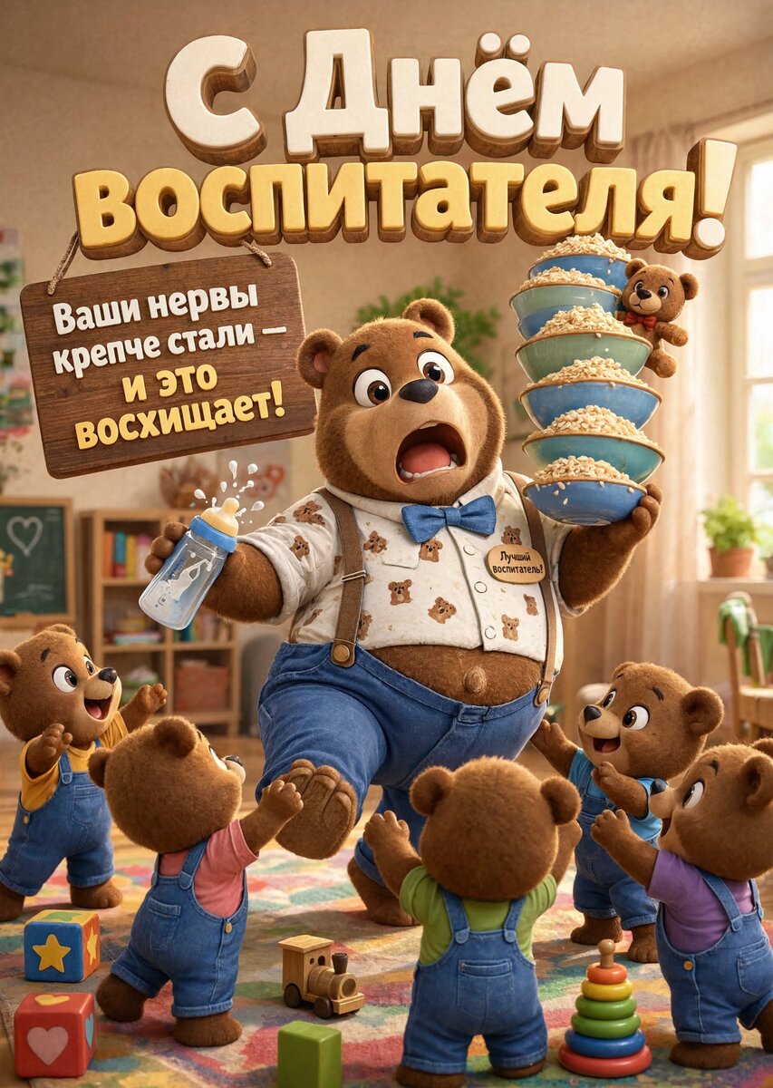 Открытка С Днем Воспитателя #52