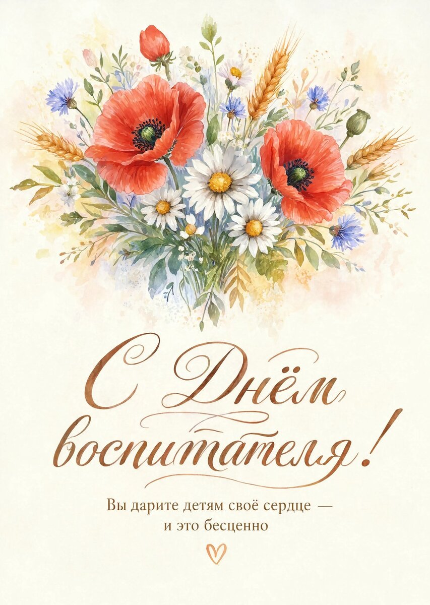 Открытка С Днем Воспитателя #77